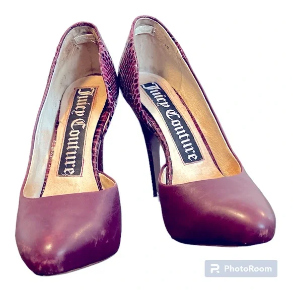 Juicy couture red wine heels in great condition - Picture 2 of 8